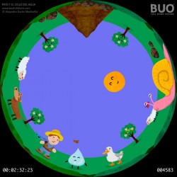  Duck and the Water Cycle. Digital Planetarium Show Film Knowledge Environment and Nature.
