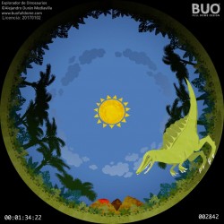 Dinosaurs Child's movie. Digital Planetarium. Fulldome Show.