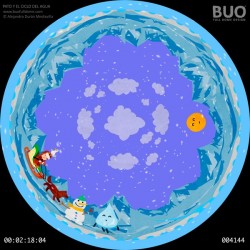  Duck and the Water Cycle. Digital Planetarium Show Film Knowledge Environment and Nature.